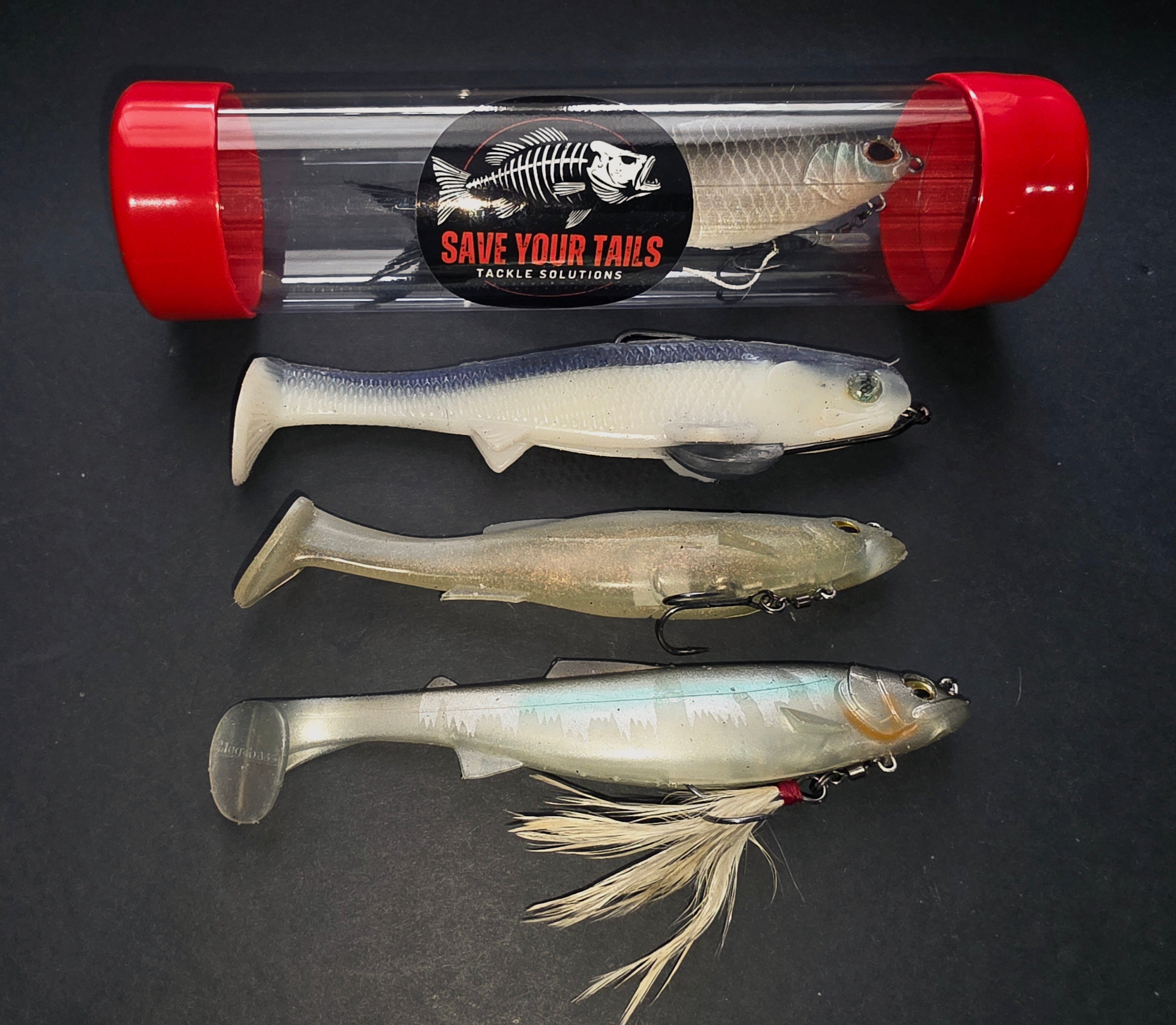 Red 3 Pack 2x8 Tackle Tubes