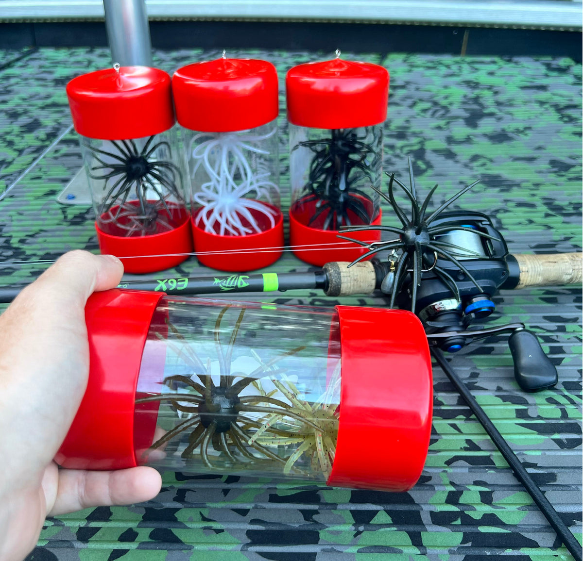 Urchin Fuzzy Bait Tackle Tube™ - Black - 3x6"