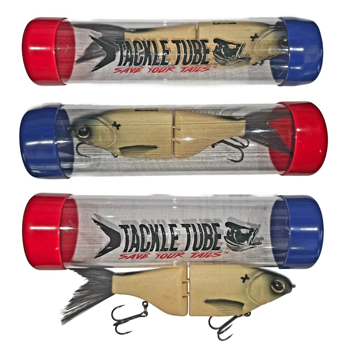 Tackle Tube™ 2x8" Patriot Edition  A-Rig, Glide Bait Storage