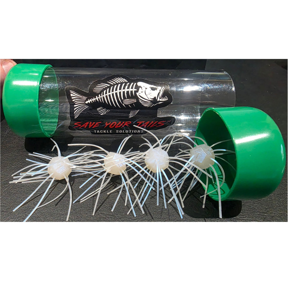Urchin Fuzzy Dice 2x6" Tackle Tube - Green (3-Pack)