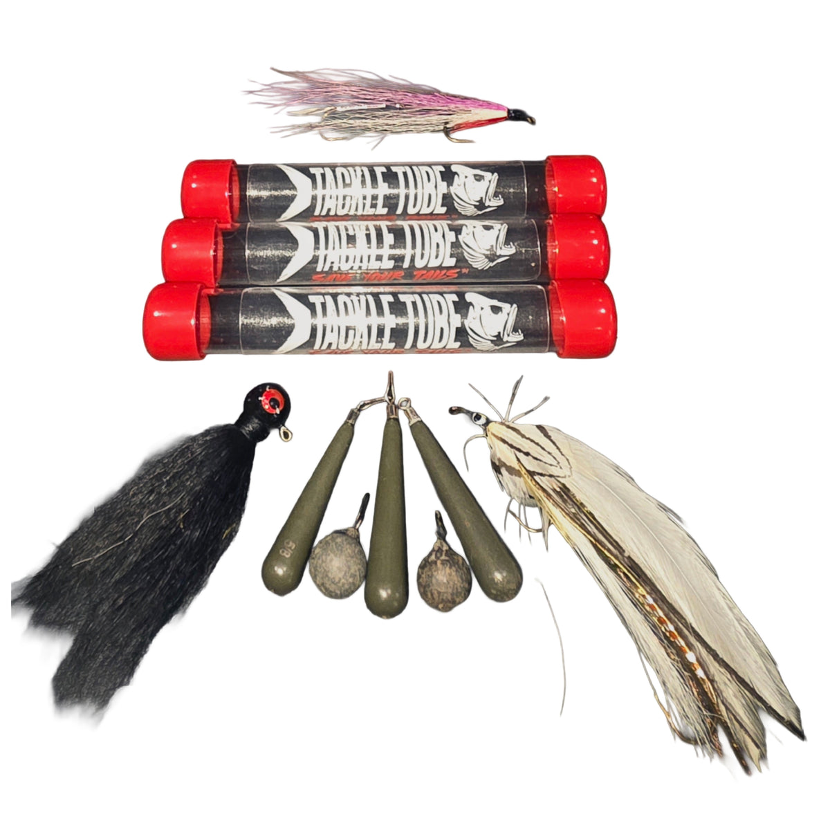 Red 3 Pack 1/2 x4" Micro Finesse Storage Tackle Tube™