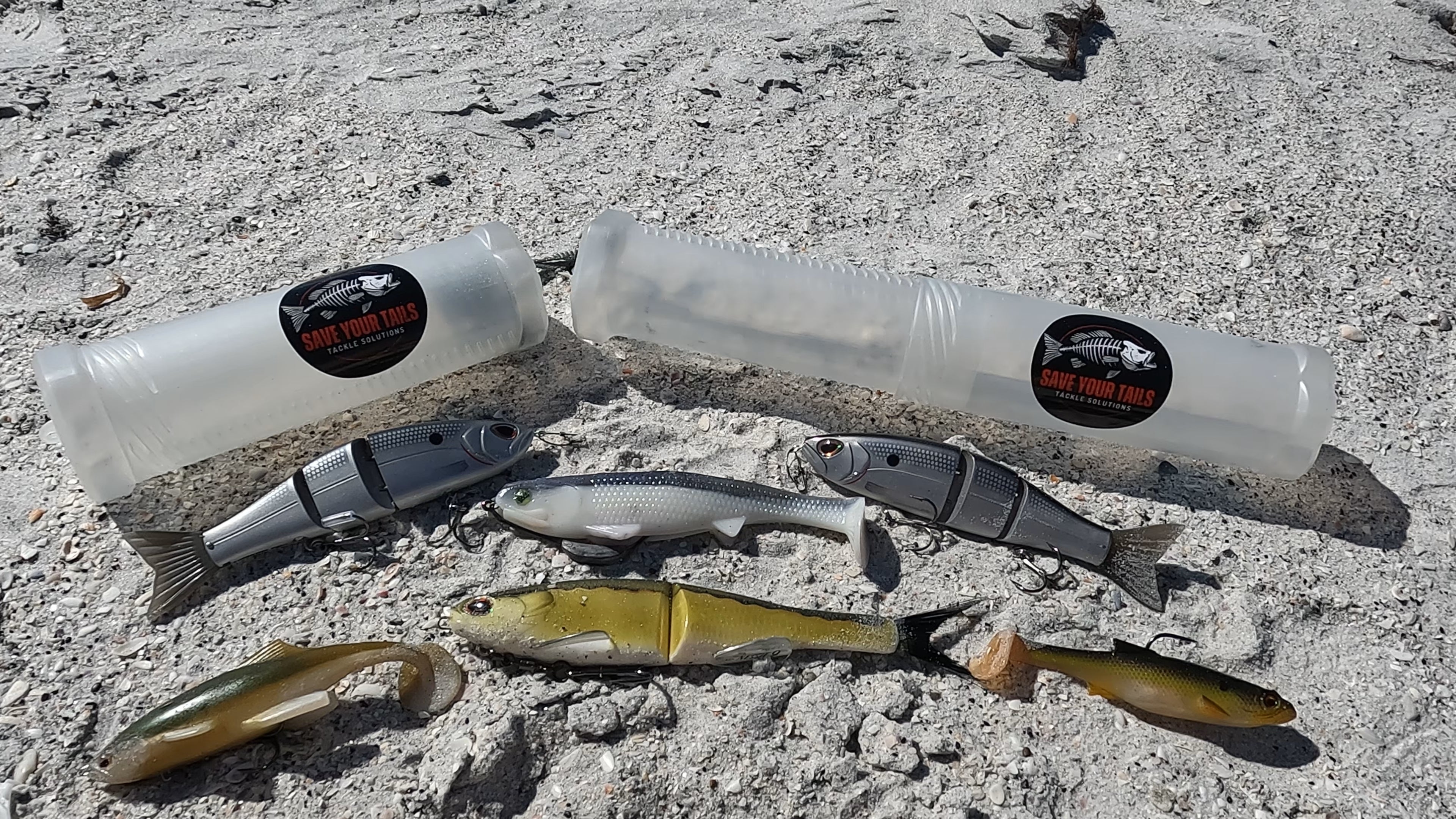 Alabama Rig Umbrella Tackle Tube™ – Adjustable 14" Clear Rig Protectors (3-Pack)